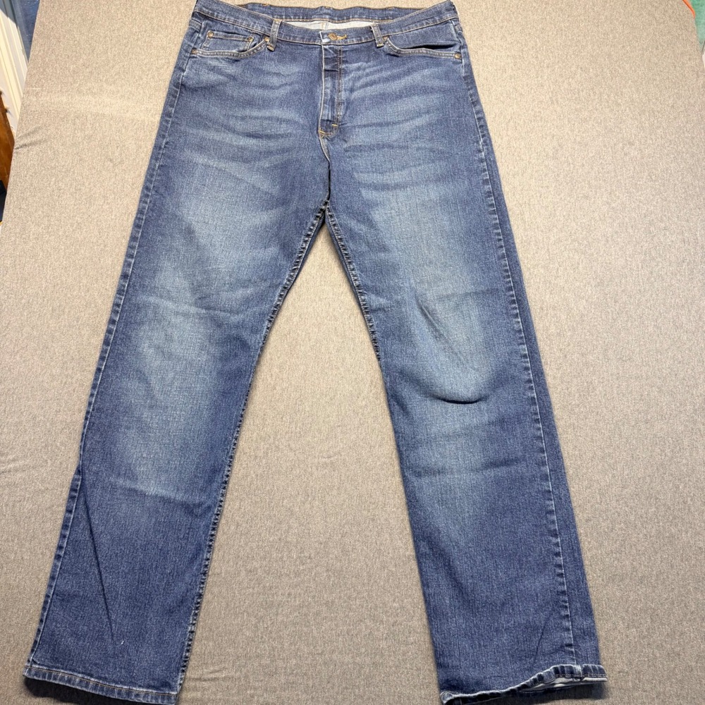 Wrangler Premium Quality Mens Straight Leg Jeans Blue Denim 38x31